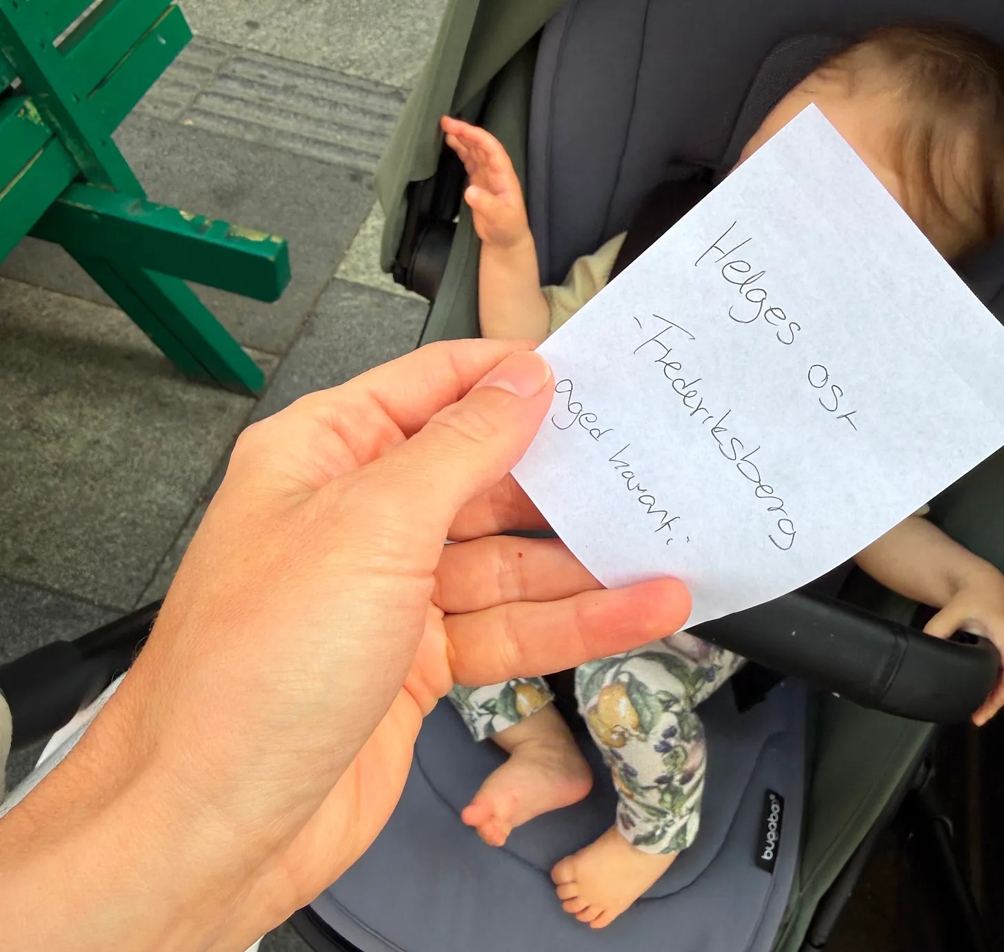 Getting essential info from the staff, who were kind enough to note down the details!